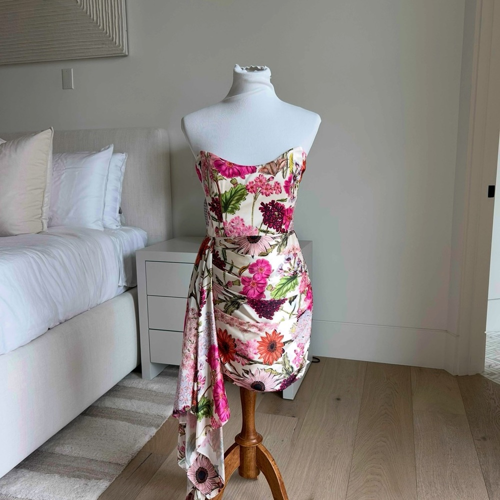 Katie May Floral Strapless Dress (repost)